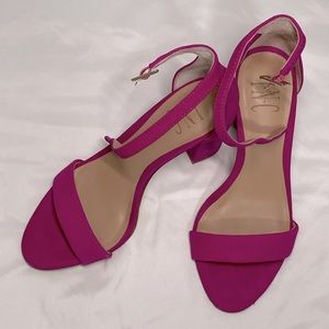 Fuchsia Block Heel Sandal